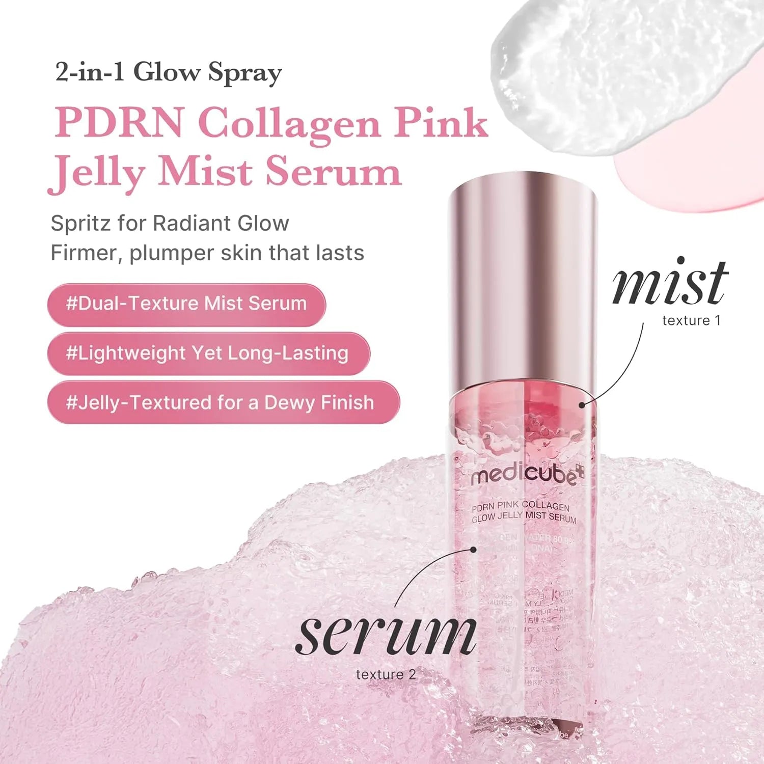[Bruma facial] Medicube PDRN Pink Collagen Glow Jelly Mist Serum 100ml