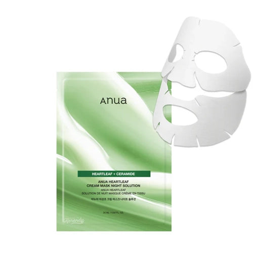 [Mascarilla facial] Anua *renew* Heartleaf Cream Mask Night Solution (1ea)