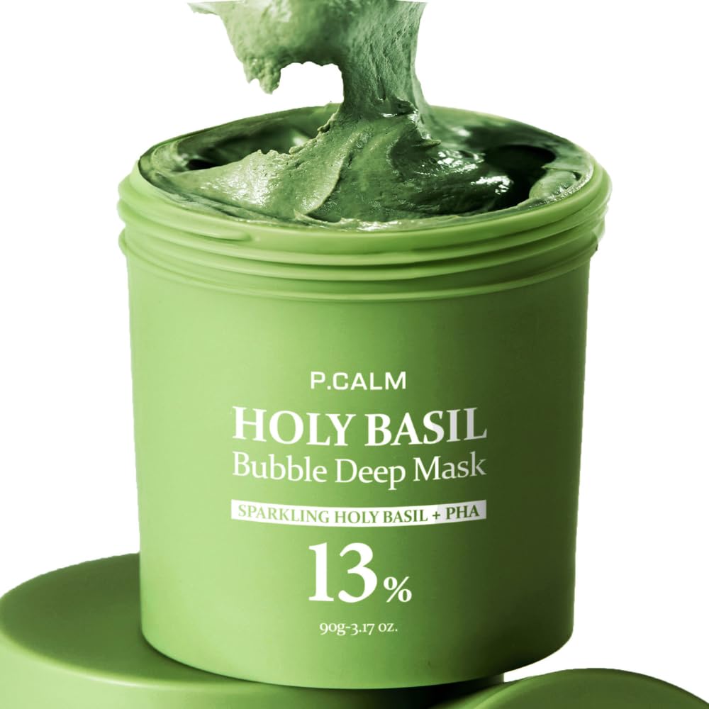 [Mascarilla facial] P.CALM Holy Basil Bubble Deep Mask 90ml