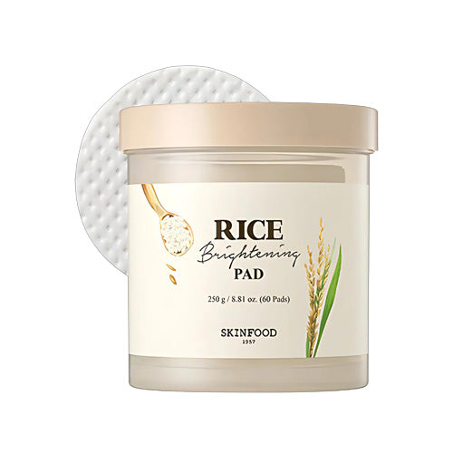 [Almohadillas con tónico iluminador] Skinfood Rice Brightening Pad (60ea)