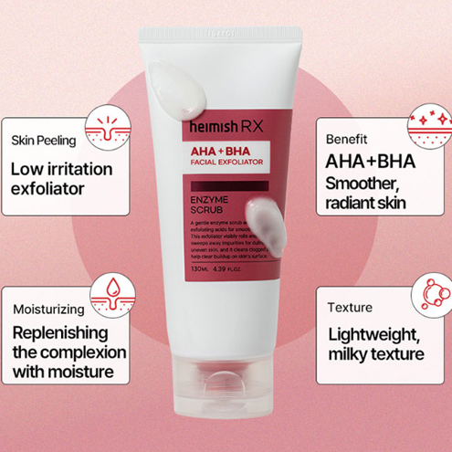 [Exfoliante] Heimish RX AHA BHA Enzyme Scrub 130ml