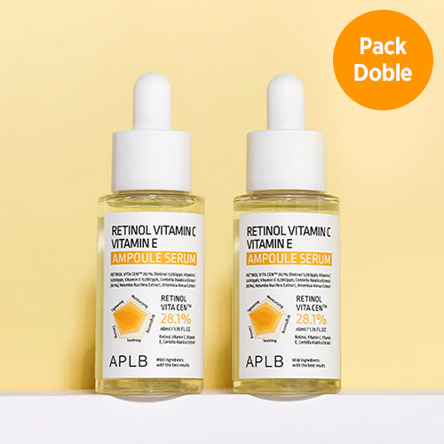 *Pack Doble* [Sérum] APLB Retinol Vitamin C Vitamin E Ampoule Serum 40ml