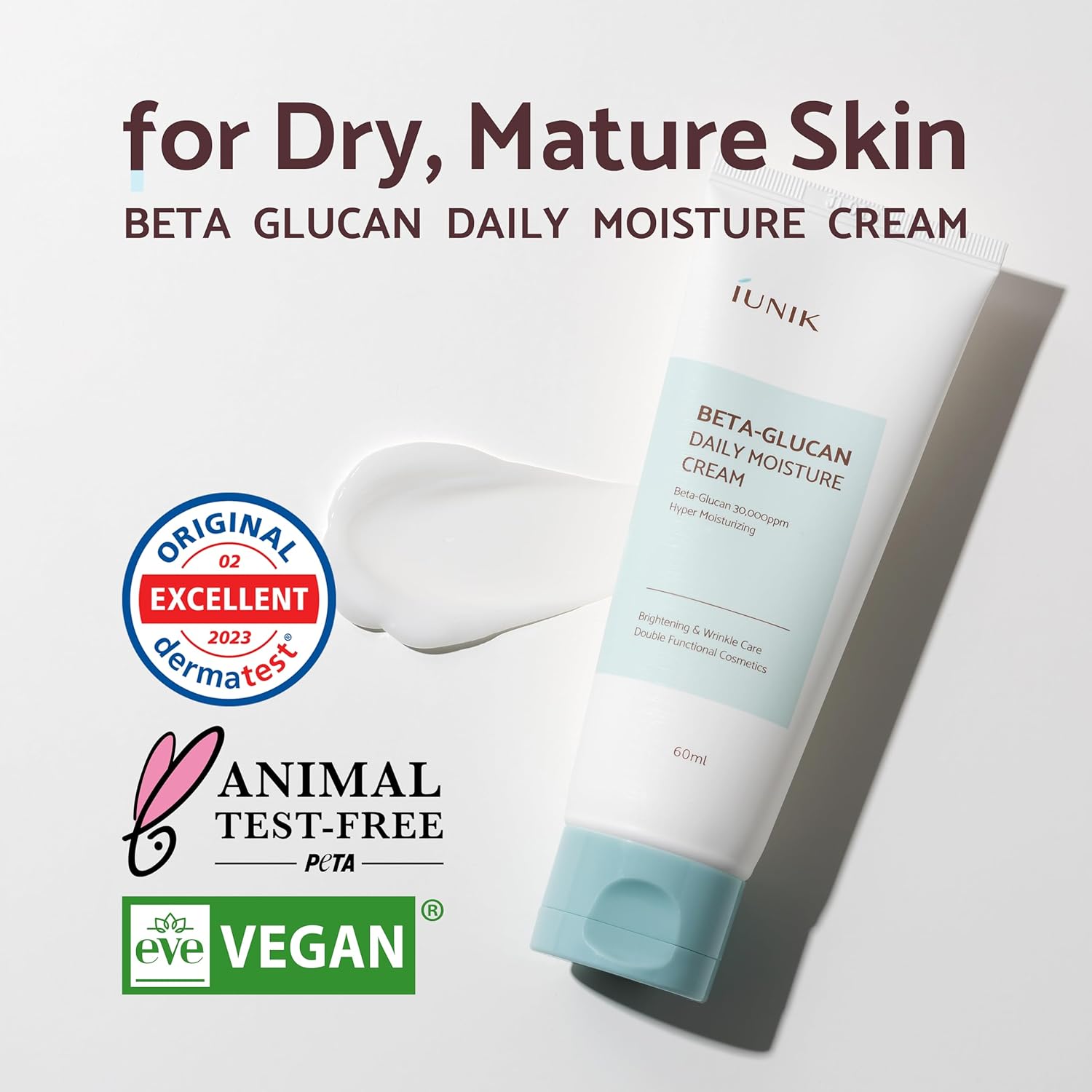 [Crema] iUNIK Beta Glucan Daily Moisture Cream 60ml