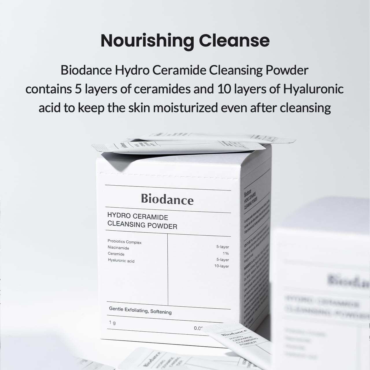 [Limpiador facial en polvo] Biodance *renewal* Hydro Ceramide Cleansing Powder (1g*30ea)