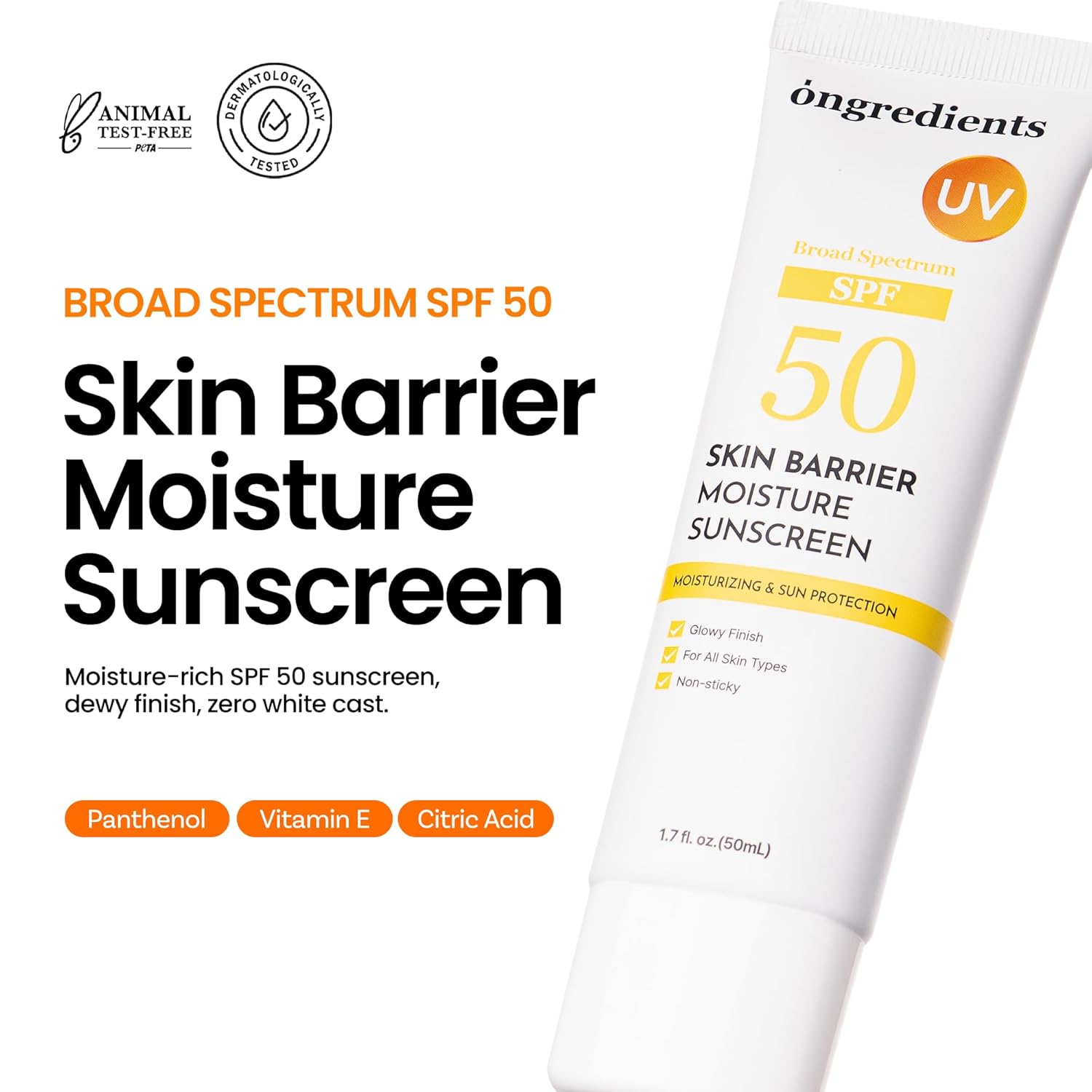 [Protector solar] Ongredients Skin Barrier Moisture Sun Cream 50ml
