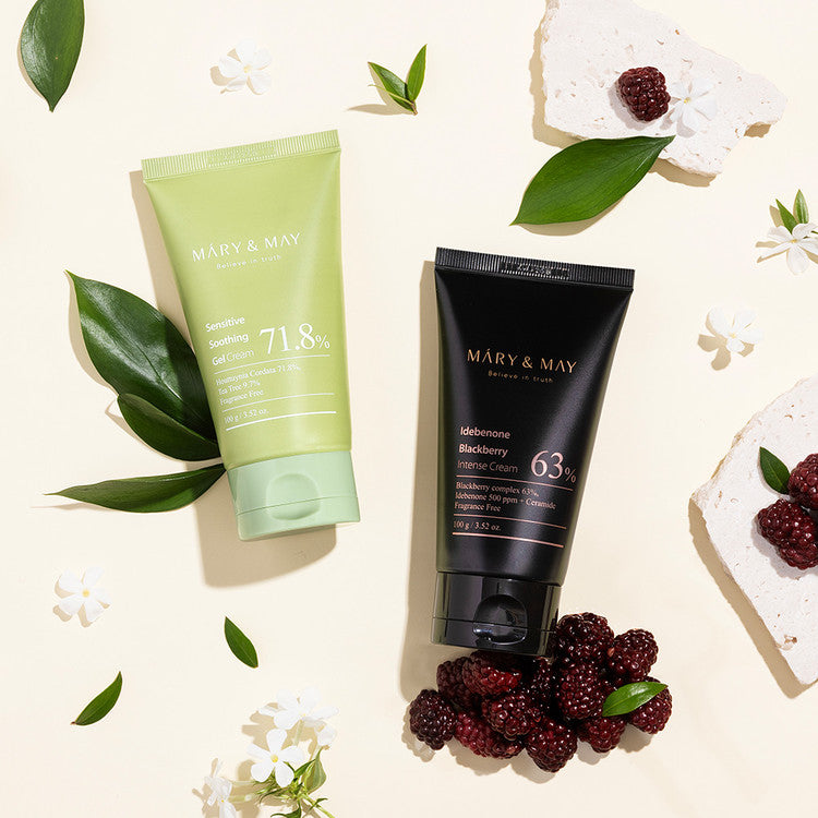 [Pack Regalo] Mary&May Soothing Gel Cream+Idebenone Blackberry Cream Duo Set