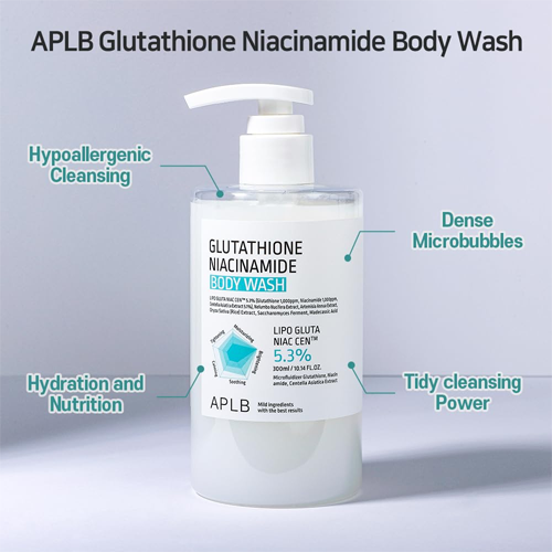 [Jabón líquido corporal] APLB Glutathione Niacinamide Body Wash 300ml