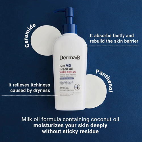 [Aceite corporal] DERMA:B CeraMD Repair Oil 200ml