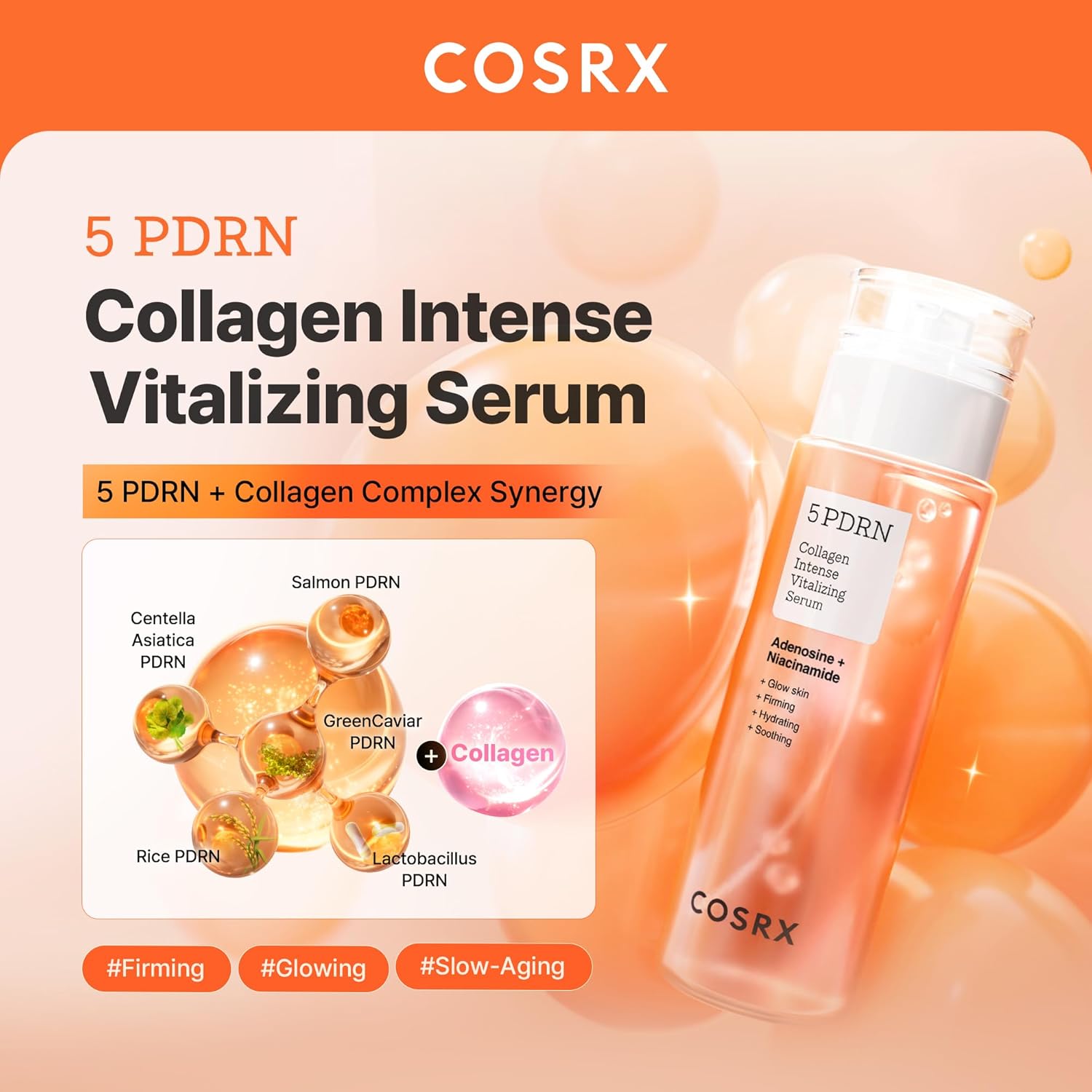 [Sérum] COSRX 5 PDRN Collagen Intense Vitalizing Serum 100ml