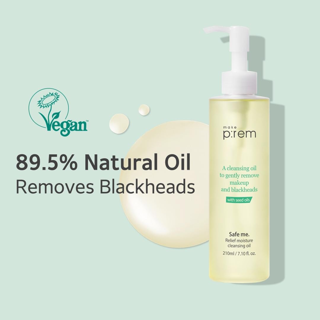[Aceite limpiador facial] make p:rem *renewal* Safe Me Relief Moisture Cleansing Oil 210ml