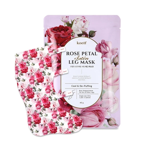 [Mascarilla para piernas] KOELF Rose Petal Leg Mask (1ea)