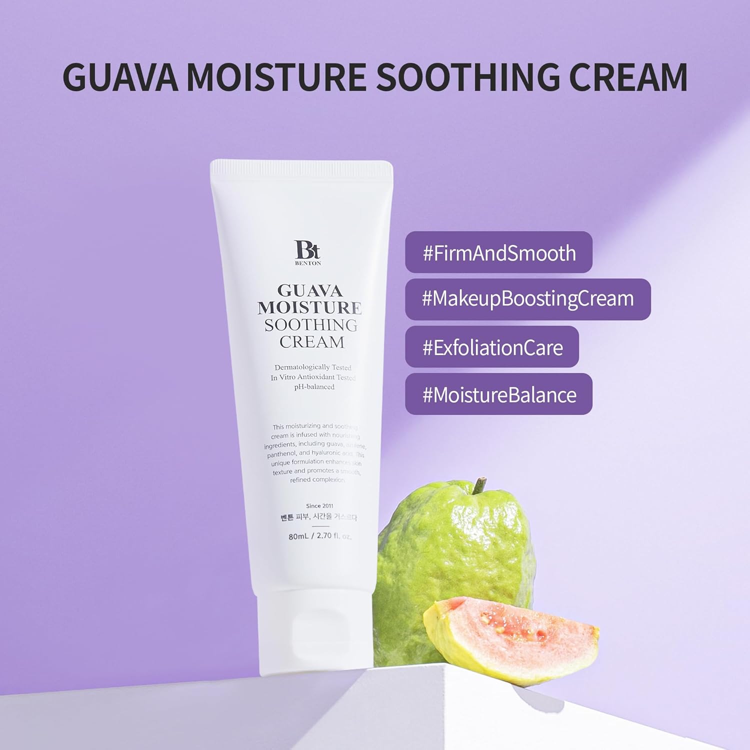[Crema] Benton Guava Moisture Soothing Cream 80mL