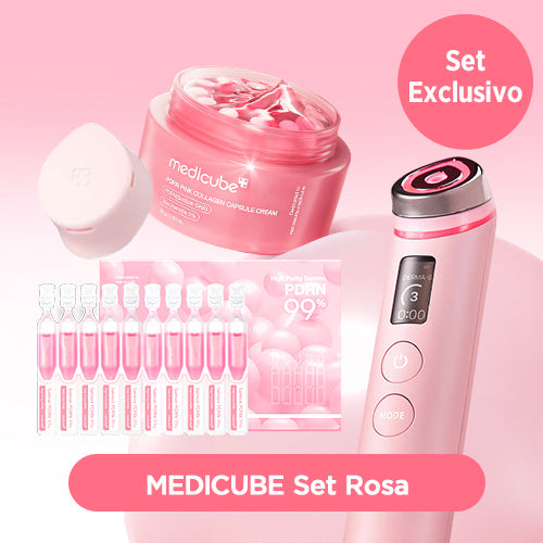 [Set Especial] Medicube Booster Pro Pink & PDRN Care Set + Regalo Gratis(Head Case)