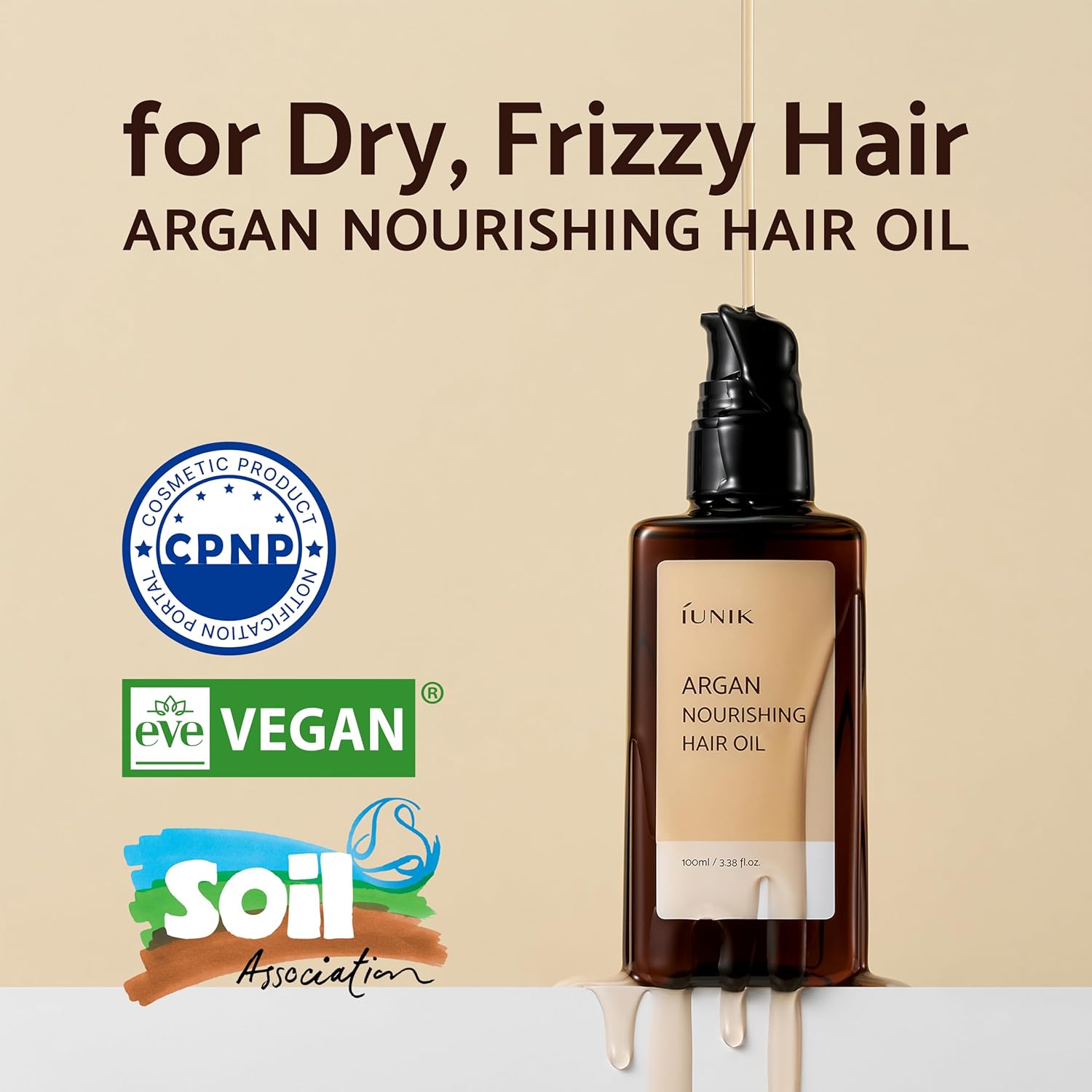 [Esencia capilar] iUNIK Argan Nourishing Hair Oil 100ml