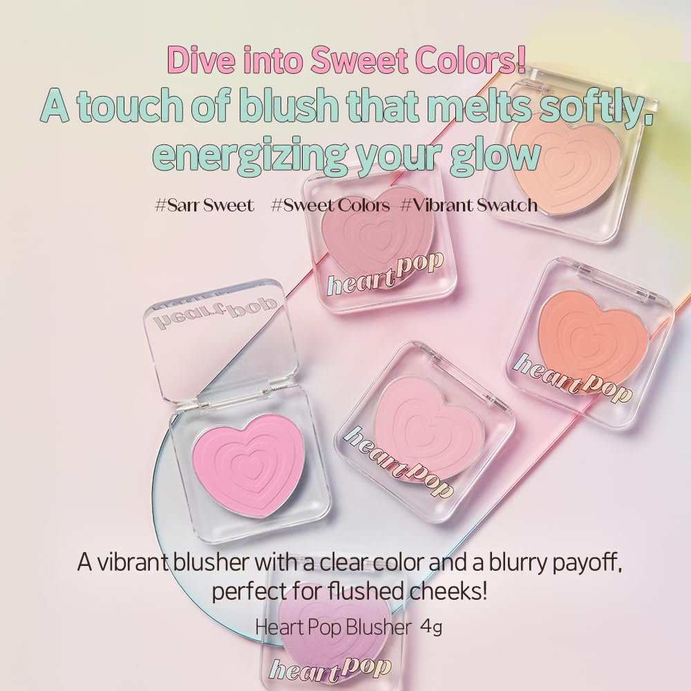 [Colorete] Etude Heart Pop Blusher (3 colors)