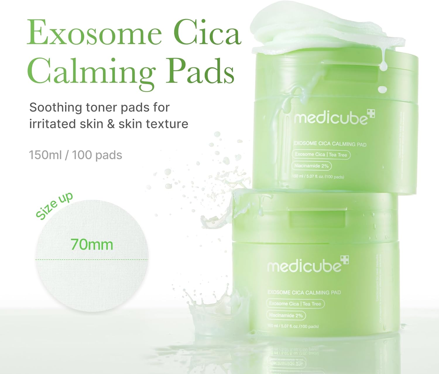 [Almohadillas con tónico] Medicube Exosome Cica Pad (70ea)