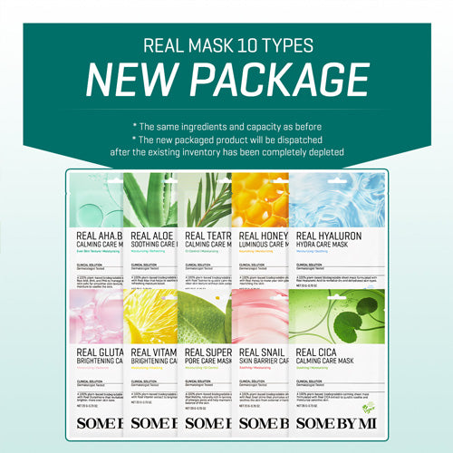 [Mascarilla facial] SOMEBYMI Real Care Sheet Mask (10 types)