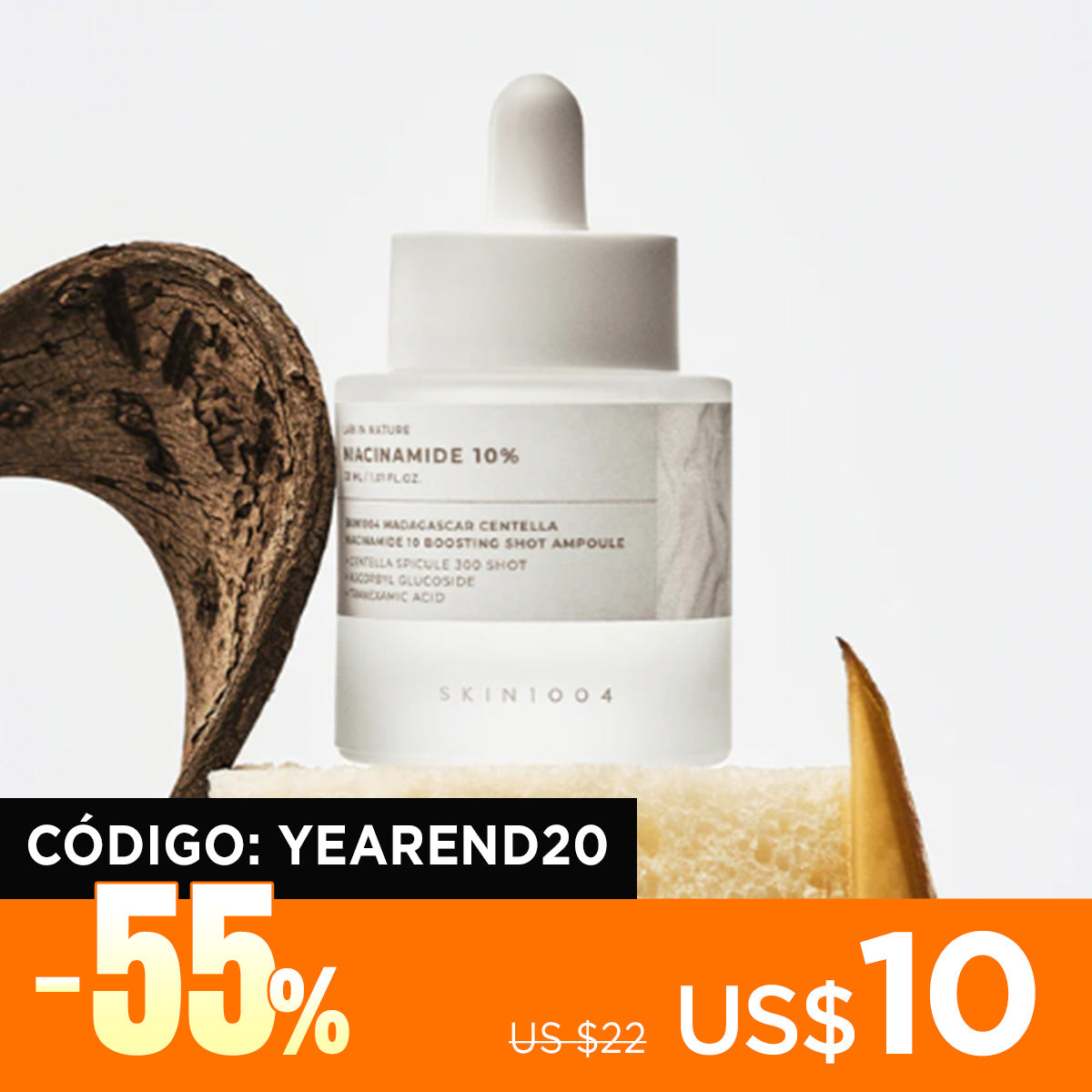 [Sérum] SKIN1004 Madagascar Centella Niacinamide 10 Boosting Shot Ampoule 30ml