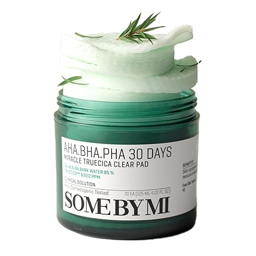 [Almohadillas con tónico] SOMEBYMI AHA BHA PHA 30 Days Miracle Truecica Clear Pad (70ea)