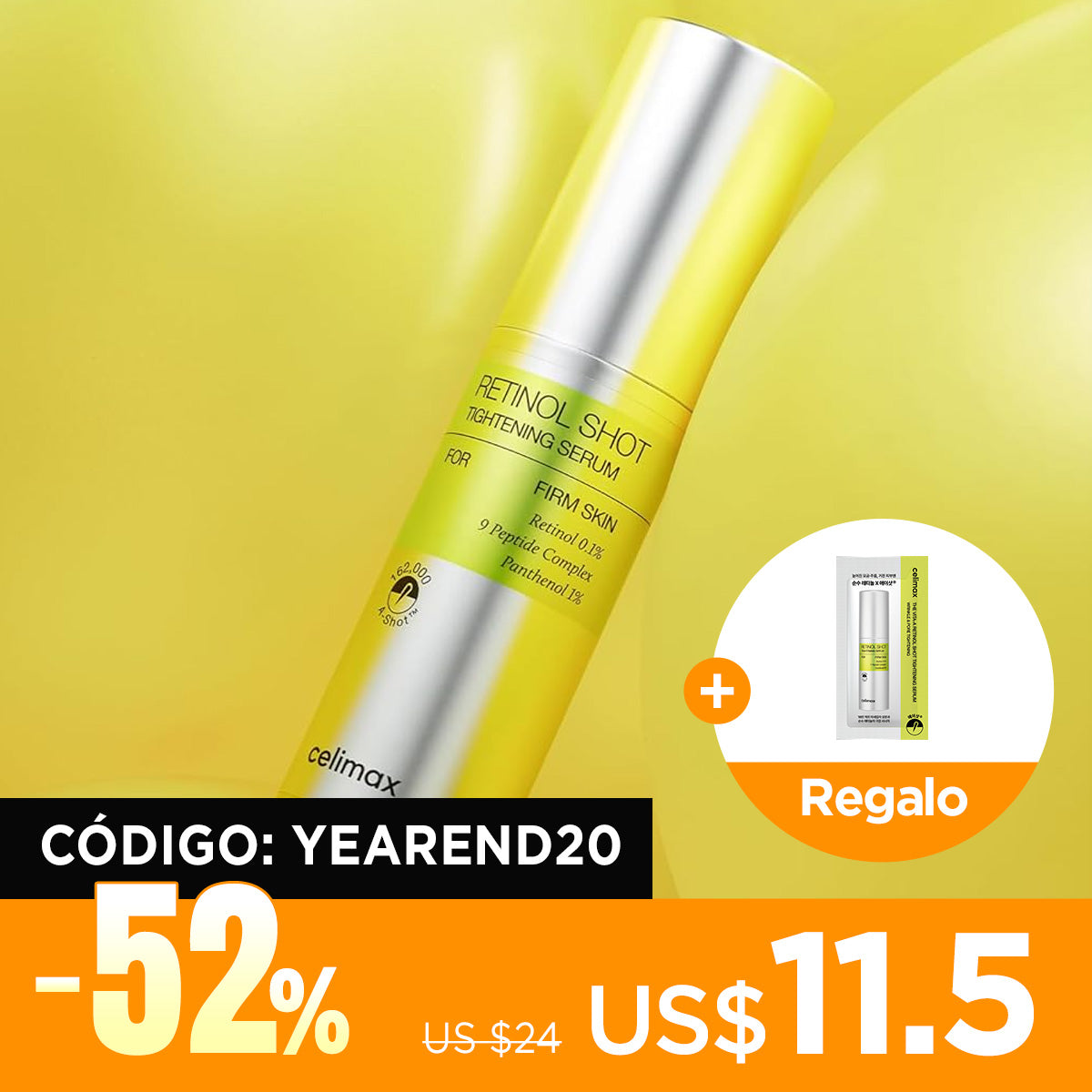 [Sérum retinol] celimax The Vita-A Retinol Shot Tightening Serum 30ml