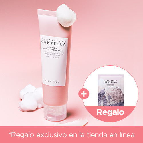 [Limpiador facial] SKIN1004 Madagascar Centella Poremizing Deep Cleansing Foam 125ml+ un regalo de SKIN1004 por pedido