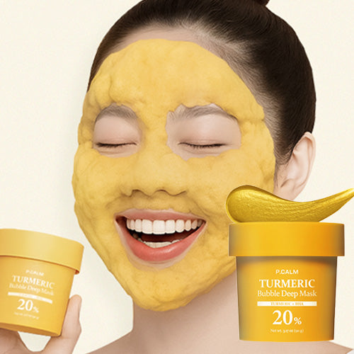 [Mascarilla facial] P.CALM Turmeric Bubble Deep Mask 90ml