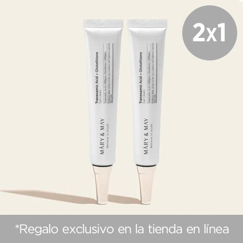 2X1 [Crema contorno de ojos] Mary&May Tranexamic Acid+ Glutathion Eye Cream 30ml (Copy)