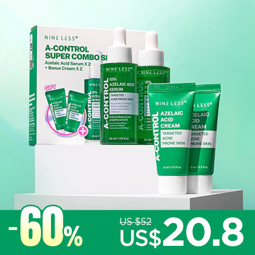 *SUPER PRECIO*[Pack Exclusivo]  NINELESS Azelaic Acid Duo Set (2 Sérums y 2 Cremas de Regalo)