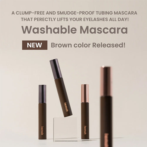 [Máscara de pestañas] Heimish Dailism Smudge Stop Mascara Brown (2 types)