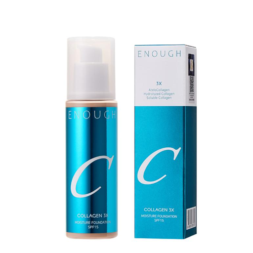 [Base de maquillaje] ENOUGH Collagen 3X Moisture Foundation SPF 15 100ml (3 colors)