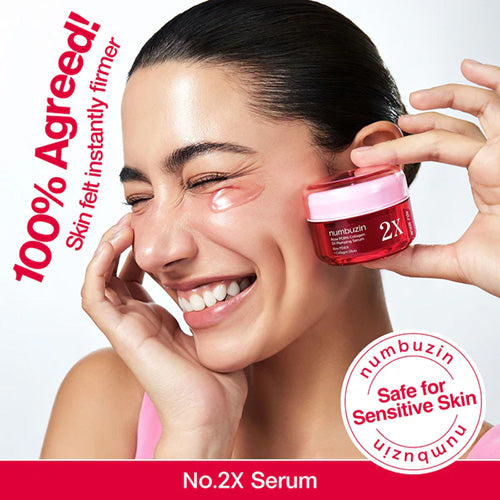 [Sérum] Numbuzin No.2 Rose PDRN Collagen 2X Plumping Serum 30ml
