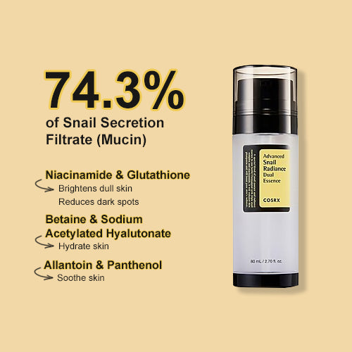 COSRX Avanzado Snail Radiance Dual Esencia 80ml