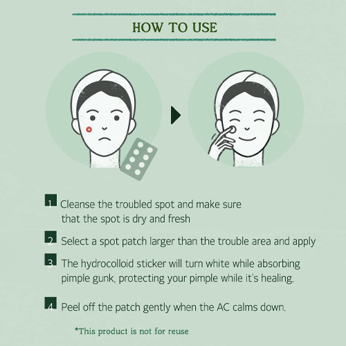 [Parches para acné] Skinfood Cica clear spot patch (110 patches)