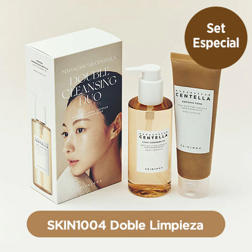 [Set doble limpieza] SKIN1004 Madagascar Centella Double Cleansing Duo Set (Cleansing Oil+Ampoule Foam)