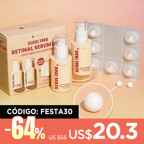 [Pack Exclusivo] KSECRET Retinal Black Ginseng Serum Double Set