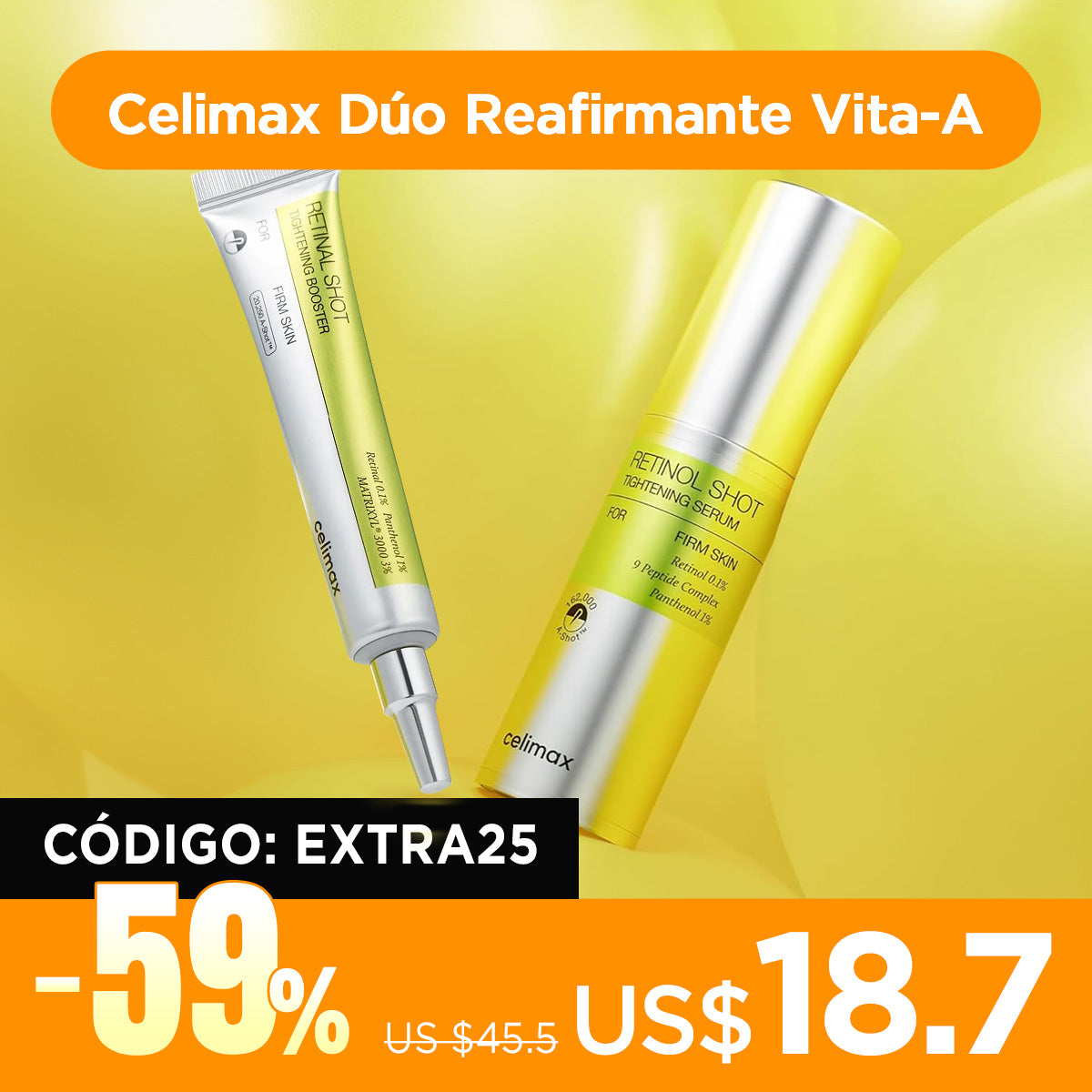 [Set Especial] celimax Vita-A Retinal Booster & Serum