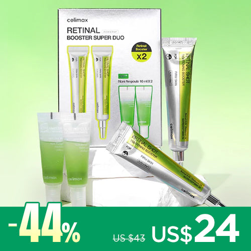 *SUPER PRECIO*Caja Exclusiva* [Sérum antiarrugas] celimax Retinal Booster Double Pack (+ minis de Noni sérums de Regalo)