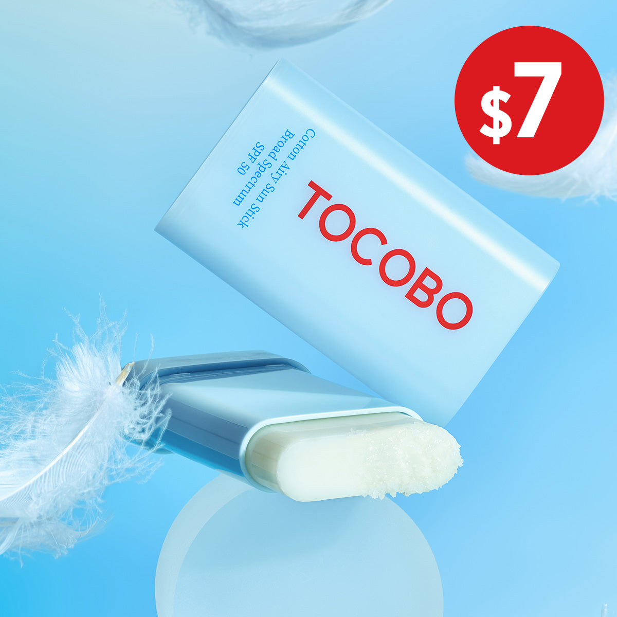 *SPECIAL PRICE*[Protector solar en barra] TOCOBO *renew* Cotton Airy Sun Stick SPF50 19ml