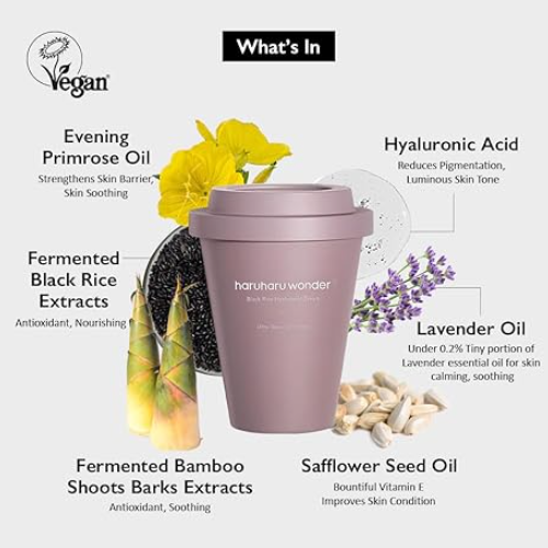 [Crema facial] haruharu Wonder Black Rice 10 Hyaluronic Cream 90ml