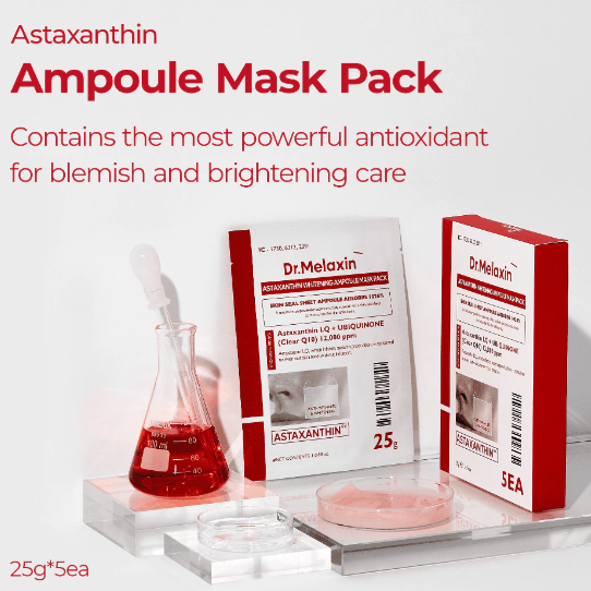 [Mascarilla facial] Dr.Melaxin Astaxanthin whitening Ampoule Mask pack (1ea)