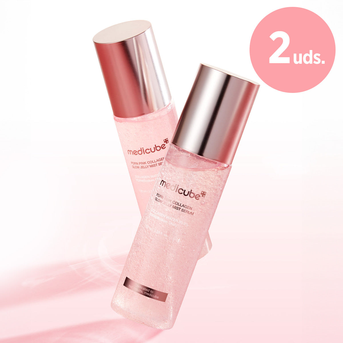 *Pack Doble* [Bruma facial] Medicube PDRN Pink Collagen Glow Jelly Mist Serum 100ml (2uds)