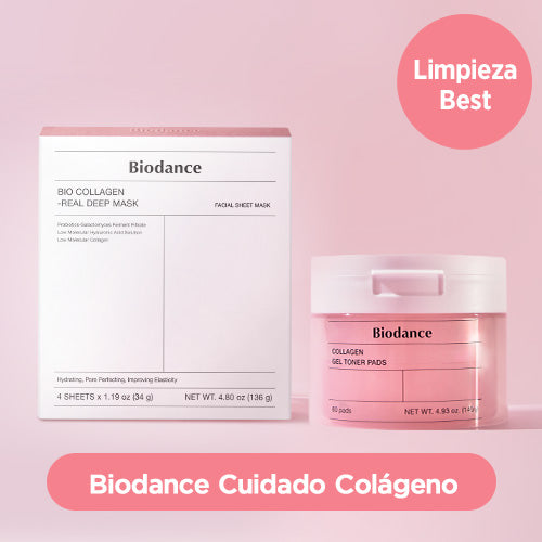 [Set Especial] Biodance Collagen Gel Toner Pads (60ea) + Bio-Collagen Real Deep Mask (4ea)