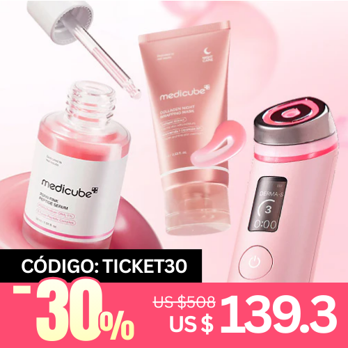 [Set Especial] Medicube Regalos de Amor Booster Pro + Wrapping Mask + PDRN Serum