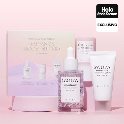 *SUPER PRECIO*[Pack Exclusivo] SKIN1004 Madagascar Centella Radiance Booster Trio (Ampoule + Mask + Cream)