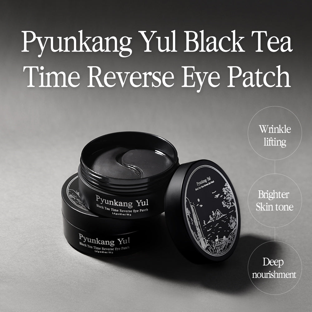 [Mascarilla contorno de ojos] Pyunkang Yul Black Tea Time Reverse Eye Patch (60ea)