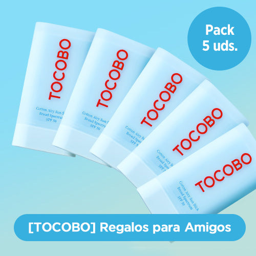 *SALE*Pack 5 Uds.*[Protector solar en barra] TOCOBO Cotton Airy Sun Stick SPF50 19ml