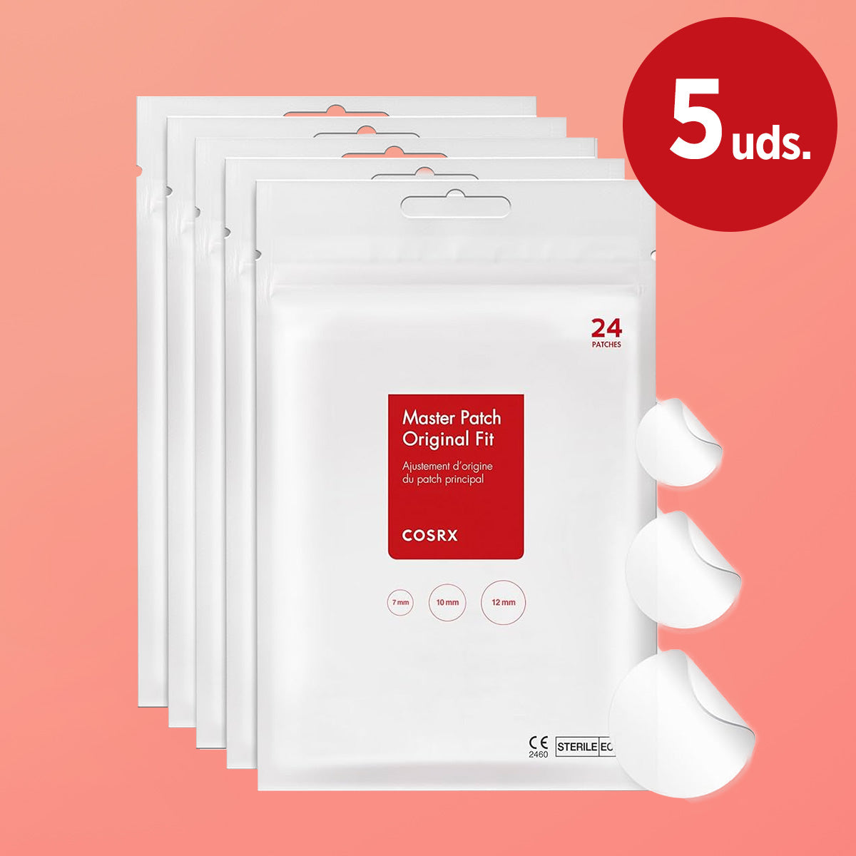 *SUPER PRECIO*Pack 5 Uds.*[Parches para acné] COSRX Acne Pimple Master (24 patches)