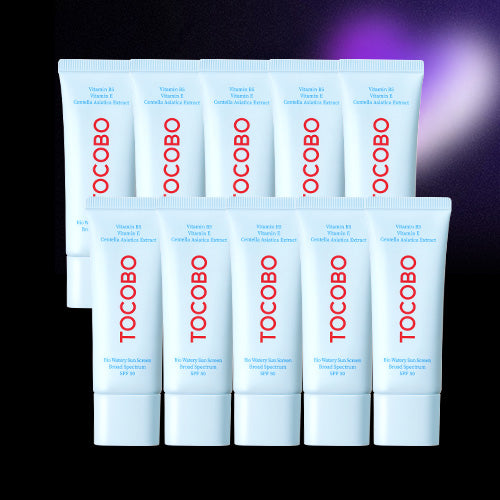 *SALE* Pack 10uds. [Protector solar en barra] TOCOBO *renew* Bio Watery Sun Cream SPF50 Bundle + Regalo