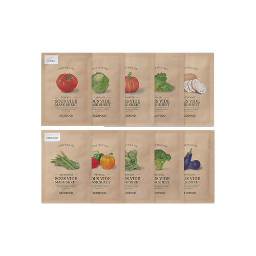 » *CLEARANCE* *CLEARANCE* *CLEARANCE* *CLEARANCE* [Mascarilla facial] Skinfood Sous Vide Mask Sheet (7 types) (100% off)