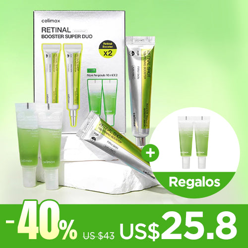 *SUPER PRECIO*Caja Exclusiva* [Sérum antiarrugas] celimax Retinal Booster Double Pack (+ minis de Noni sérums de Regalo)